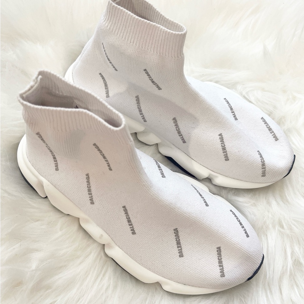 Balenciaga Kids White Sock Sneakers